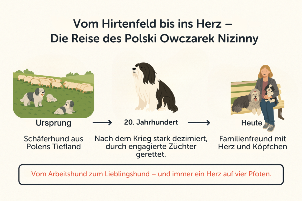 Vom Hirtenfeld bis ins Herz – Die Reise des Polski Owczarek Nizinny