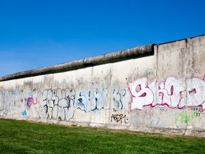 Remains of the Berlin Wall - a popular excursion destination on the Day of German Unity